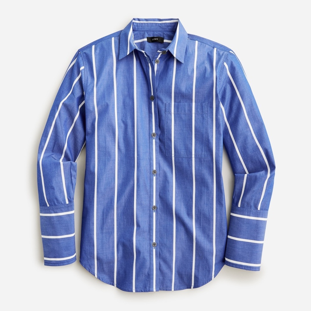 J. Crew | Garçon Cotton Poplin Shirt in Seaside Stripe